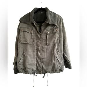 Young Fabulous & Broke Women’s Soft Warm Tencel Jacket NWOT Khaki Green Size S
